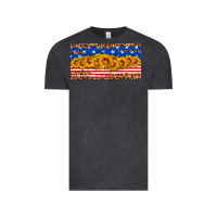 Vintage Black usa flag sunflowers license plate Vintage Tee - HRA Design Shop