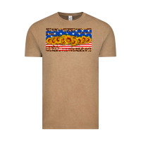 Vintage Coffee usa flag sunflowers license plate Vintage Tee - HRA Design Shop