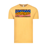 Vintage Mustard usa flag sunflowers license plate Vintage Tee - HRA Design Shop