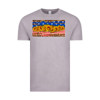 Vintage Zinc usa flag sunflowers license plate Vintage Tee - HRA Design Shop