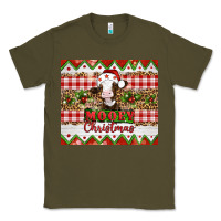 Army Green Moooey christmas Classic Tee - Artiststas