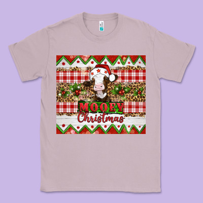 Moooey Christmas Classic Tee Designed By Artiststas