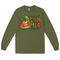 Army Green sweet summer time Long Sleeve Tee - Jasminsmagicworld