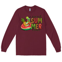 Burgundy sweet summer time Long Sleeve Tee - Jasminsmagicworld