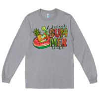 Heather Grey sweet summer time Long Sleeve Tee - Jasminsmagicworld