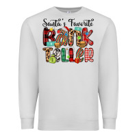 Dove Grey santa s favorite bank teller Premium Sweatshirt - MaliasSmallBusiness