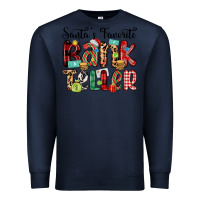 Navy santa s favorite bank teller Premium Sweatshirt - MaliasSmallBusiness