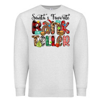 Oatmeal Heather santa s favorite bank teller Premium Sweatshirt - MaliasSmallBusiness