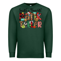 Sports Green santa s favorite bank teller Premium Sweatshirt - MaliasSmallBusiness