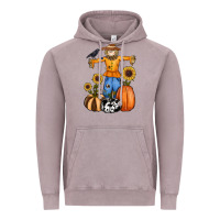 Vintage Zinc pumpkin sunflower fall scarecrow Vintage Hoodie - RanaPortraitStore