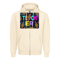 Sandshell Teacher Flash Zipper Hoodie - LillyAllenDesigns