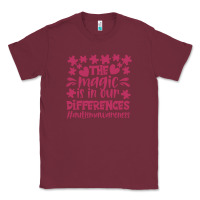 Burgundy the magic is in our diference Classic Tee - CowhideDigitalArt