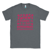 Charcoal Heather the magic is in our diference Classic Tee - CowhideDigitalArt