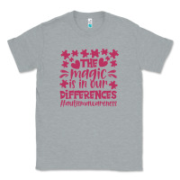 Heather Grey the magic is in our diference Classic Tee - CowhideDigitalArt