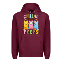 Burgundy chillin' with my peeps nurse Premium Hoodie - Artiststas