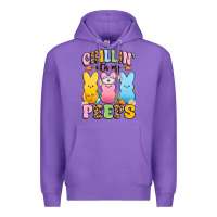 Purple chillin' with my peeps nurse Premium Hoodie - Artiststas