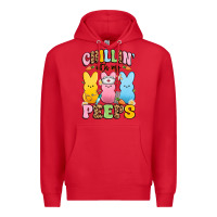 Red chillin' with my peeps nurse Premium Hoodie - Artiststas