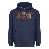 Navy blessed Heavyweight Hoodie - NancyCooperArtShop