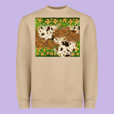 St. Patrick's Day Shamrock Tumbler Heavyweight Sweatshirt Designed By Neo Western