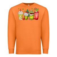 Carrot Christmas characters coffee cups Premium Sweatshirt - MaliasSmallBusiness