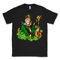 Black st patricks and horseshoes with shamrocks Classic Tee - AdoDesignShop