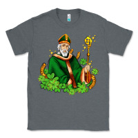 Charcoal Heather st patricks and horseshoes with shamrocks Classic Tee - AdoDesignShop