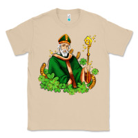 Mushroom st patricks and horseshoes with shamrocks Classic Tee - AdoDesignShop
