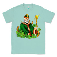 Seafoam st patricks and horseshoes with shamrocks Classic Tee - AdoDesignShop