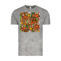 Cloud Rock christmas leopard cow with gift boxes Vintage Tee - FaDigitalArtStudio