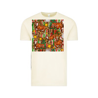 Vintage Arctic christmas leopard cow with gift boxes Vintage Tee - FaDigitalArtStudio