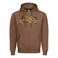 Chestnut howdy killer Zipper Hoodie - NancyCooperArtShop