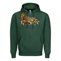 Sports Green howdy killer Zipper Hoodie - NancyCooperArtShop