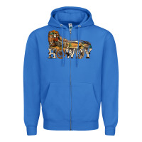 True Royal howdy killer Zipper Hoodie - NancyCooperArtShop