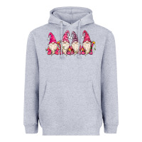 Heather Grey christmas gnomies Heavyweight Hoodie - MaliasSmallBusiness