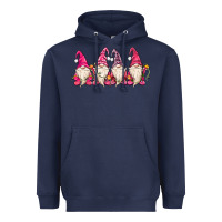 Navy christmas gnomies Heavyweight Hoodie - MaliasSmallBusiness
