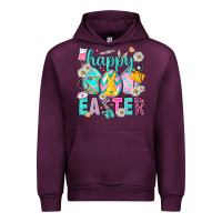 Mauve Wine Happy Easter eggs Nurse Urban Hoodie - NancyCooperArtShop