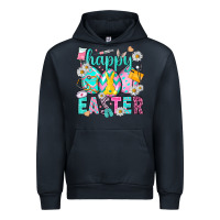 Navy Happy Easter eggs Nurse Urban Hoodie - NancyCooperArtShop