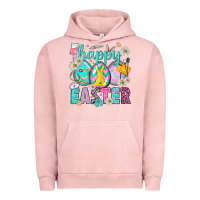 Pigment Salmon Happy Easter eggs Nurse Urban Hoodie - NancyCooperArtShop