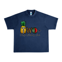 Navy two fruity birthday cutie Urban Heavy Tee - CowhideDigitalArt