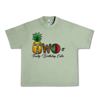 Oil Green two fruity birthday cutie Urban Heavy Tee - CowhideDigitalArt