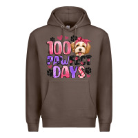 Coffee 100 pawfect days Premium Hoodie - Artiststas