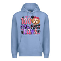 Colony Blue 100 pawfect days Premium Hoodie - Artiststas