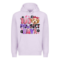Lilac 100 pawfect days Premium Hoodie - Artiststas