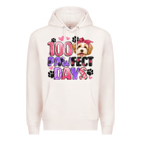 Pale Pink 100 pawfect days Premium Hoodie - Artiststas