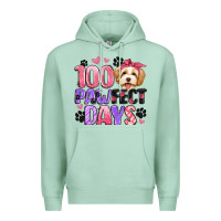 Seafoam 100 pawfect days Premium Hoodie - Artiststas