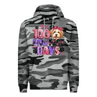 Slate Camo 100 pawfect days Premium Hoodie - Artiststas