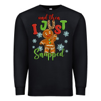 Black and then i just snnaped Premium Sweatshirt - MaliasSmallBusiness