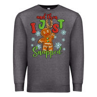 Charcoal Heather and then i just snnaped Premium Sweatshirt - MaliasSmallBusiness