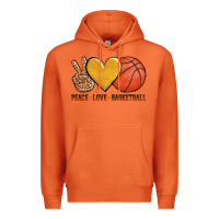 Carrot peace love basketball Premium Hoodie - AdoDesignShop