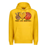 Lemon peace love basketball Premium Hoodie - AdoDesignShop